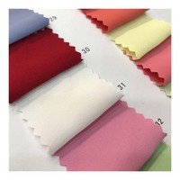 Tissu en mousseline de soie sergé 100 polyester, 50 pièces, bon marché, teint, 80D, 125gsm, vente en gros