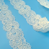 Dentelle décorative en broderie 3D tressée hydrosoluble de haute qualité Teal Brand pour robes de cérémonie pour enfants 4,7 cm