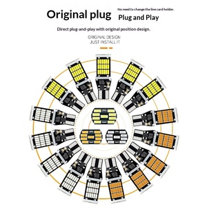 Nouvelle <span class=keywords><strong>ampoule</strong></span> LED T15 Canbus sans erreur 4014 45SMD haute luminosité 12V pour feux de freinage et clignotants de voiture, compatible <span class=keywords><strong>Audi</strong></span> <span class=keywords><strong>A4</strong></span> Avant - Product Image 2