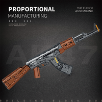 WW2 armée militaire arme jouet ensemble bricolage assemblage ABS matériel AK47 pistolet modèle blocs de construction Style moderne pour garçons et adultes