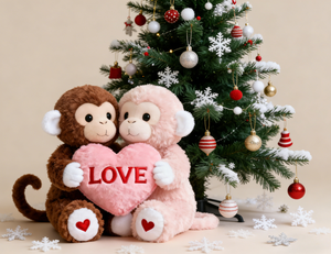 Adorable Juego de Peluches de <span class=keywords><strong>Mono</strong></span>, Abrazos Acogedores, Dulces Sorpresas, Regalo Romántico Perfecto - Product Image 2