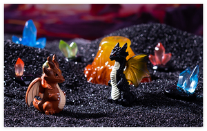Figurines de sculpture en résine de <span class=keywords><strong>dragon</strong></span> miniature réaliste en 3D à faire soi-même, lumineuses et peintes à la main, pour les jouets des enfants - Product Image 4