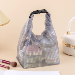 <b>Transparent</b> Waterproof Toiletry <b>Bag</b> Rectangle Gray Water Resistant Home Storage <b>Makeup</b> Organizer Summer 2024 - Product Image 3