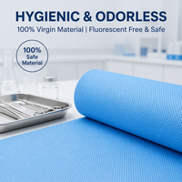 Draps de lit médicaux jetables perforés en rouleau de papier PP certifiés CE Classe I pour hôpitaux et usage domestique