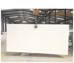 Atacado puro branco cor mármore pedra de quartzo slabs preço