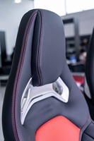 Für Mercedes-Benz A45 CLA45 W176 177 AMG Sport Recaro Aluminium-Legierung Schalensitze Vorne Doppelreihe Rote Nähte
