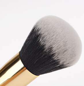 <span class=keywords><strong>Kabuki</strong></span> Fundación Pequeño <span class=keywords><strong>kabuki</strong></span> de mango negro cara Fundación maquillaje encontraronen pie único de plata maquillaje cepillo - Product Image 3