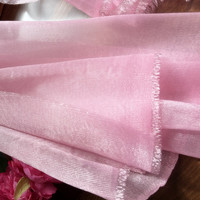 Tissu en organza rouge foncé à petites rides Tela Plisada Tissu à volants en tulle plissé pour robe de créateur