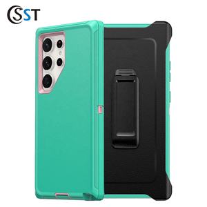 Funda Resistente de 3 Capas con Clip para Cinturón para Samsung S25 Ultra, Funda Protectora Antigolpes para Teléfono - Product Image 6