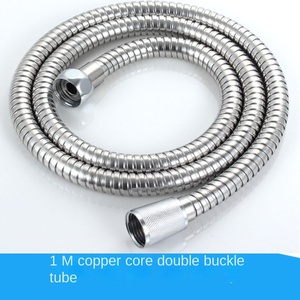 Tuyau <span class=keywords><strong>de</strong></span> <span class=keywords><strong>douche</strong></span> premium en acier inoxydable, double boucle, connexion rapide, anti-usure, 100 ℃   Tuyau <span class=keywords><strong>de</strong></span> <span class=keywords><strong>douche</strong></span> pour chauffe-eau Max Temp - Product Image 4