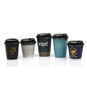 Vasos <span class=keywords><strong>de</strong></span> Papel Biodegradables Desechables para <span class=keywords><strong>Café</strong></span> <span class=keywords><strong>de</strong></span> 8Oz, 12Oz, 16Oz y 20Oz, <span class=keywords><strong>de</strong></span> Cartón, <span class=keywords><strong>de</strong></span> Pared Simple o Doble, con Tapa - Product Image 2