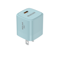 Pengisi Daya WISESIR Langsung dari Pabrik 25W PD Charger Colokan US 5V 3A USB C Pengisi Daya Cepat GaN Portabel untuk Ponsel Laptop OTP OVP PD 3.0 Tipe C