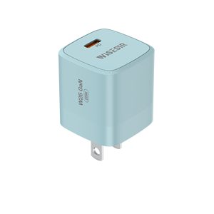 WISESIR Factory Direct 25W PD Charger US <strong>Plug</strong> 5V 3A <strong>USB</strong> C Fast GaN Portable Mobile Phone Laptop Charger OTP OVP PD 3.0 Type C - Product Image 5
