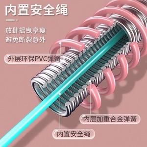 Spring Hula Hoop For Women PVC Elastic Fitness Equipment With Weighted Design For Abdominal Training And Waist Shaping Indoor - Product Image 2
