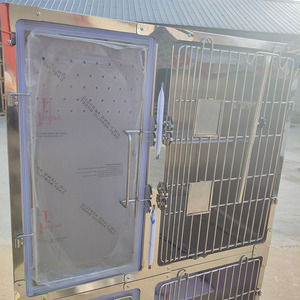 Cage de clinique vétérinaire en acier inoxydable, enclos d'hôpital pour animaux, cage de récupération médicale pour animaux, équipement vétérinaire - Product Image 4