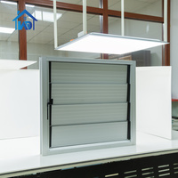 Usine de design moderne Vente en gros Fenêtre en aluminium à persienne réglable Volets horizontaux à impact d'ouragan Volets de fenêtre en aluminium