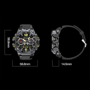 Montre connectée 4G Q668 Écran AMOLED GPS Double caméra Android 8.1 Batterie 1150mAh Étanche IP68 Sports de plein air Silicone Unisexe - Product Image 6