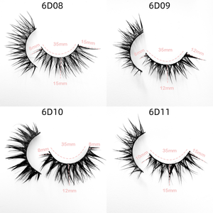 Vente en gros <span class=keywords><strong>de</strong></span> cils rosés et délicats Cils humides à l'aspect naturel Oeil <span class=keywords><strong>de</strong></span> chat Cils à bande complète style moelleux - Product Image 4