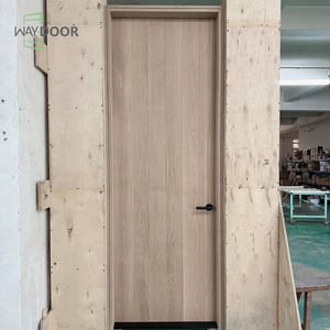 Hoàn toàn tùy chỉnh phong cách Pháp cách âm prehung hoàn thành bằng gỗ duy nhất tấm cửa cho nhà phòng ngủ rắn gỗ nội thất cửa - Product Image 4