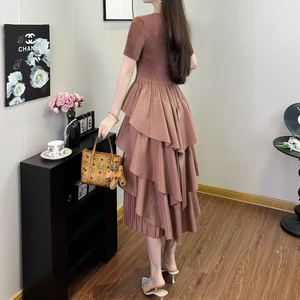 Robes élégantes pour femmes, vente directe d'usine, robes unies pour femmes, taille unique, tissu polyester, robes décontractées pour femmes - Product Image 2