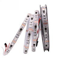 Bande LED adressable Dream Color 5050 RGBW RGB WS2811DMX512 USB 10mm 60LEDs/mètre Cuivre SPI pour Projet Décoration DC24V