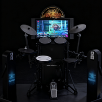 Jeu de batterie électronique interactif, simulateur de batterie jazz, système anglais, appareil d'arcade, machine d'arcade de batterie jazz