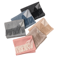 Écharpe à franges polyvalente épaisse et chaude en laine d'agneau pour femmes, style coréen, nouveauté en stock, tendance automne/hiver