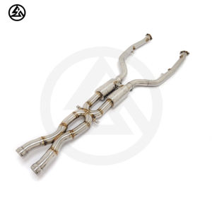 Expédition très rapide CSZ Exhaust Midpipe pour BMW E92 M3 4.0L Acier inoxydable X Pipe avec résonateurs Système d'échappement performant - Product Image 2