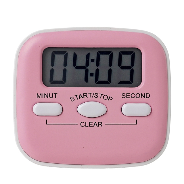 Smart Magnetic LCD Digital Timer Silent Pomodoro Timer for Study Kitchen Office Time Management Tool