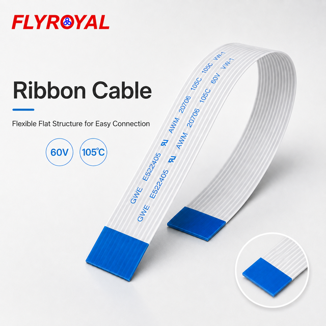6 Core 60V Flexible Flat Cable AWM 20706 FFC Ribbon Cable for Electronic Equipment Internal Wiring Cable Assembly