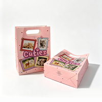 Sacs cadeaux en papier rose biodégradables, sacs personnalisés de qualité alimentaire pour biscuits, bonbons, chocolat, déjeuner