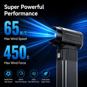 Portable 96000RPM Brushless Turbo Mini Jet Fan Powerful Handheld Cordless Air Dust <b>Blower</b> - Product Image 1