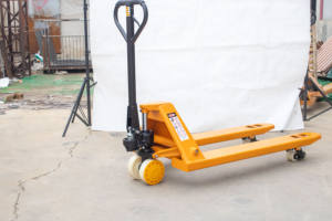 5 ton hydraulische palletwagen/heftruck handpallettruck met PU nylon wielen - Product Image 5