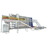 Cages à poules pondeuses à haute efficacité, systèmes d'élevage multi-niveaux automatiques en volière libre pour un meilleur bien-être animal, type H