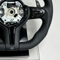 Volant en cuir personnalisé en forme de D M Performance pour BMW F10 F20 F30 F32 F80 F82 M3 M4 M5 M6 E90 X5 X6
