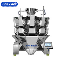 Balance de dosage automatique de grains de poudre de peseuse multi-têtes à 10/14 têtes pour l'alimentation pour l'ail Machine de pesage Sac Pochette Film Options
