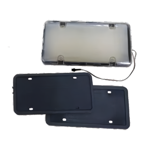 Chất lượng cao nhựa điện xe ABS Chrome tấm giấy phép khung với PS Bìa - Product Image 2