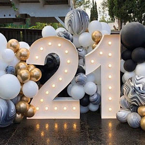 بالجملة حفل زفاف توريد الديكور الأبيض الحب الطفل رسالة فندق بوفيه طاولة الحلوى طاولة العشاء - Product Image 3