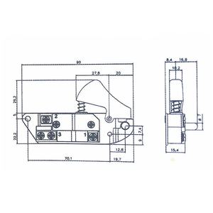 <span class=keywords><strong>Interrupteur</strong></span> d'outil électrique <span class=keywords><strong>pour</strong></span> tronçonneuse modèle 5016/Fa5-10/1Wl en acier rapide fabriqué en Chine - Product Image 2