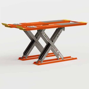 신아오신 가위형 이중 실린더 유압식 시저 리프트 트롤리 3톤 용량 (자동차 수리용, 12개월 보증) - Product Image 2