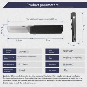 Couteau de poche pliant CK-5915, mini couteau de camping EDC très vendu, acier 8Cr13Mov, petit couteau de poche avec OEM - Product Image 6