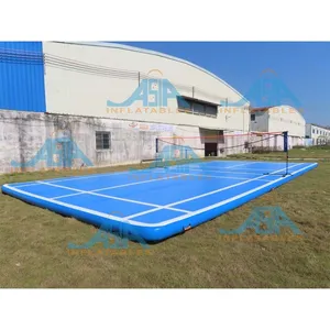 Double Wall Fabric Floating Volleyball Field Aufblasbare Wasser matratze