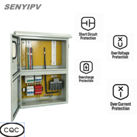 Armoire de distribution solaire photovoltaïque intégrée au réseau, disjoncteur personnalisé, SPD, compteur, boîte de distribution d'énergie extérieure 35 kW
