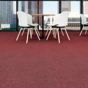 Tùy chỉnh kích thước 50x50 vuông PVC được hỗ trợ văn phòng gạch Thảm Nylon đồng bằng sàn cho thương mại văn phòng khách sạn sử dụng nhà máy cung cấp - Product Image 5