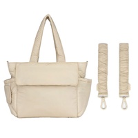 Conception personnalisée de grande taille multifonction Multipockets Caddy Organizer Baby Bag Mummy Bag Sac à couches fourre-tout avec sangles de poussette