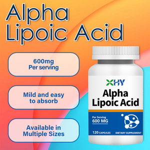 ODM OEM alfa lipoico acido 120 ALA capsule 600mg di acido alfa lipoico capsule integratore a base di erbe - Product Image 3
