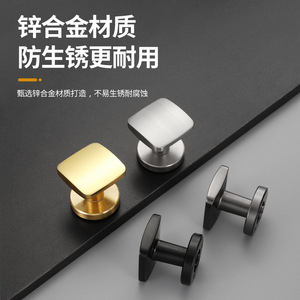 Cerradura de Puerta Oculta Ql, Cerradura de Palanca Cuadrada de Aleación de Zinc, Cerradura sin Llave para Puerta de Dormitorio, Manija de un Solo Lado, Diseño Moderno y Simple - Product Image 3