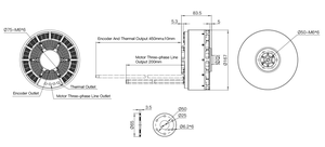 Venta caliente <span class=keywords><strong>AeroMAX</strong></span> 40 10KV Motor Tripulado Vtol Motor para paramotor para uso agrícola Motor sin escobillas ESC Lipo Batería - Product Image 4