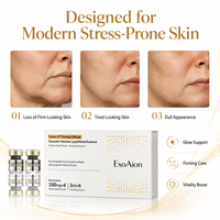 Poudre lyophilisée d'exosomes de ginseng ExoAion 10^10 particules, formule professionnelle pour un éclat nocturne, pour OEM, ODM, marque privée