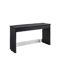 Table console d'angle moderne en MDF écologique avec base en tréteaux pour salon et entrée